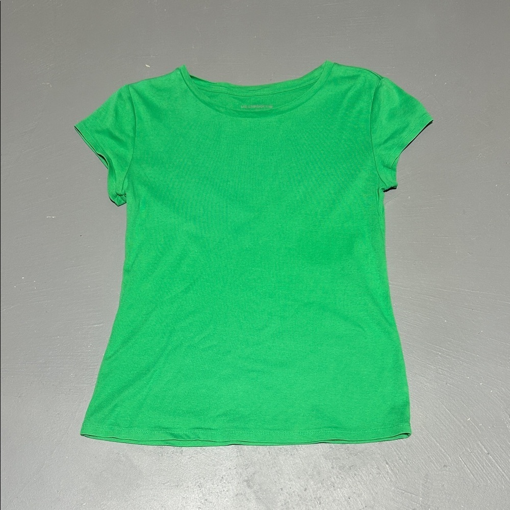 Liz Claiborne Green Short Sleeve Shirt (Women’s Medium)